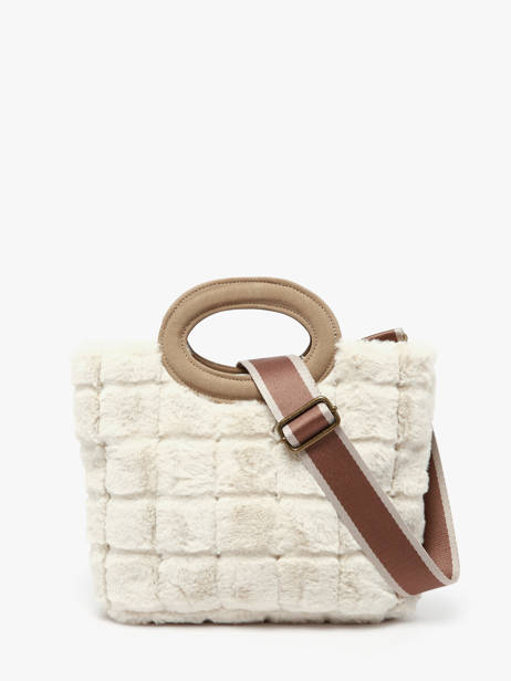 Sac Porté épaule Quadri Polyester Le voyage en panier Beige quadri AHP271 vue secondaire 4