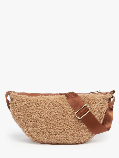 Sac Bandoulière Moumoute Lancaster Beige moumoute 54 vue secondaire 4