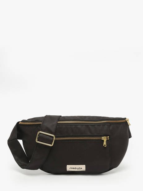 Le Sac Banane Orsel Waxed Rivedroite Noir waxed ORSELWAX