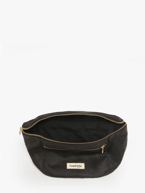 Le Sac Banane Orsel Waxed Rivedroite Noir waxed ORSELWAX vue secondaire 3