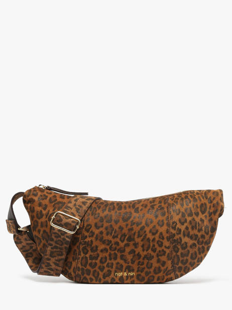 Sac Banane Luce Cuir Nat et nin Marron vintage LUCE