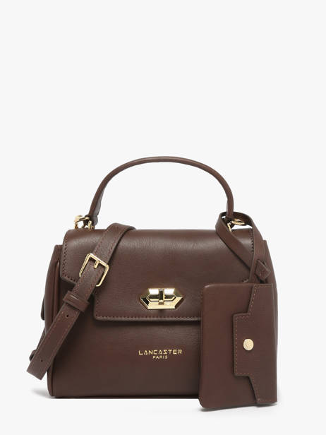 Sac Bandoulière Mademoiselle Grace Cuir Lancaster Marron mademoiselle grace 101