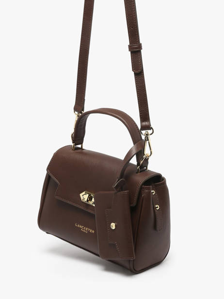 Sac Bandoulière Mademoiselle Grace Cuir Lancaster Marron mademoiselle grace 101 vue secondaire 2