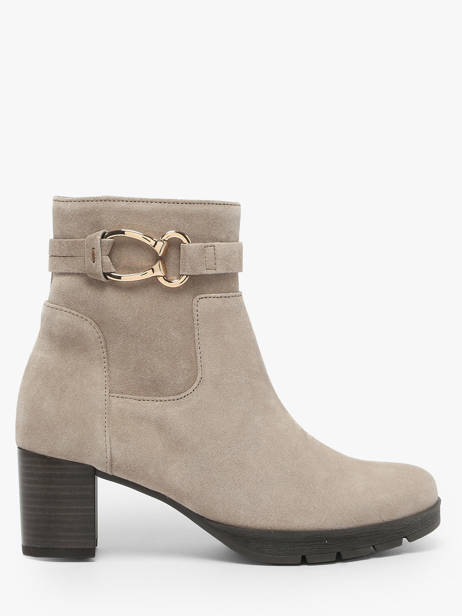 Bottines à Talon En Cuir Gabor Gris women 39