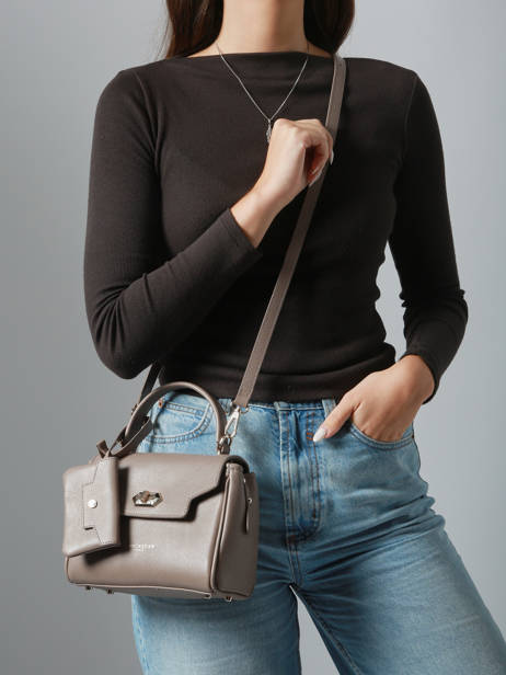 Sac Bandoulière Mademoiselle Grace Cuir Lancaster Beige mademoiselle grace 101 vue secondaire 1