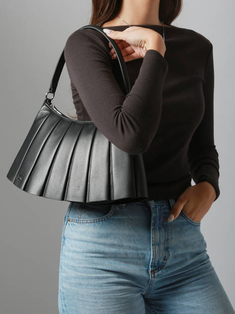 Sac Porté épaule Lenglen Cuir Lacoste Noir lenglen NU5176DP vue secondaire 1