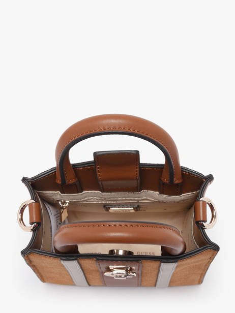Sac Bandoulière Erenia Cuir Guess Marron erenia SB783875 vue secondaire 2