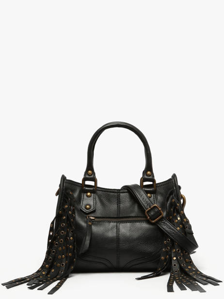 Sac Bandoulière Dakota Eyelet Cuir Basilic pepper Noir dakota eyelet BDAE72 vue secondaire 3