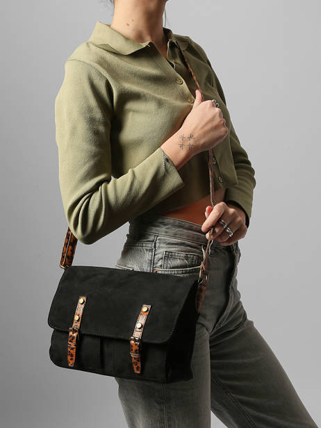 Sac Bandoulière Velvet Miniprix Noir velvet 27581 vue secondaire 1