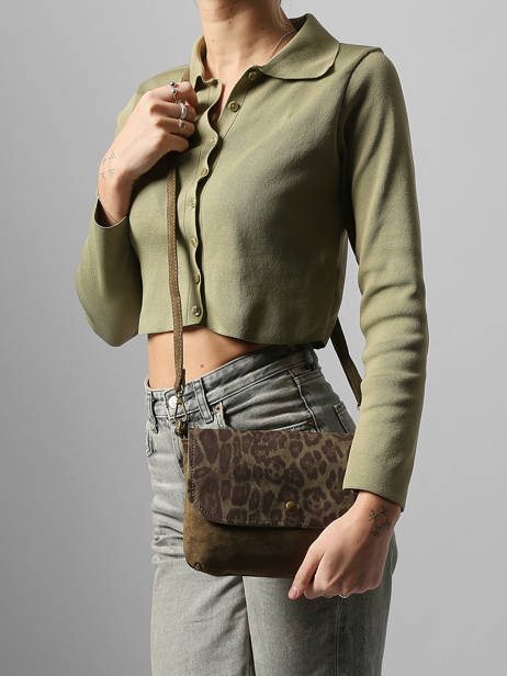 Sac Bandoulière Leopard Miniprix Vert leopard 19623 vue secondaire 1