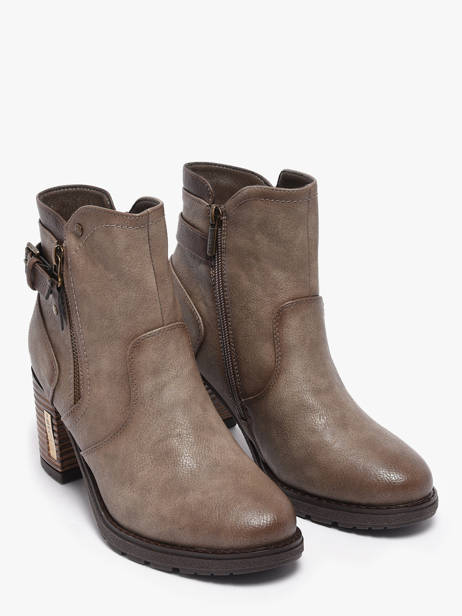 Bottines à Talon Mustang Gris women M0182004 vue secondaire 1