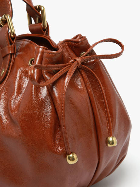 Sac Porté épaule Premium Cuir Gerard darel Marron premium DCS01419 vue secondaire 4