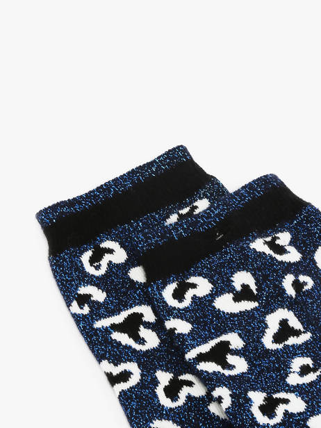Chaussettes Femme Myriam & Sonia Cabaia Bleu socks women SON vue secondaire 1
