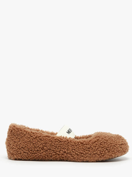 Ballerines En Cuir Moon boot Marron women D2400010