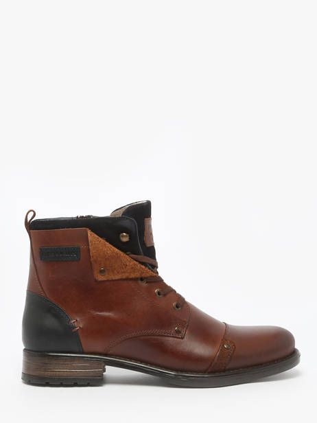 Bottines Yedos En Cuir Redskins Marron men YEDOS vue secondaire 2