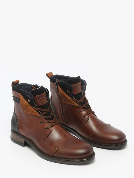 Bottines Yedos En Cuir Redskins Marron men YEDOS vue secondaire 4