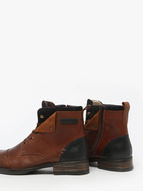 Bottines Yedos En Cuir Redskins Marron men YEDOS vue secondaire 6
