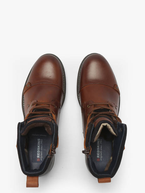 Bottines Yedos En Cuir Redskins Marron men YEDOS vue secondaire 8