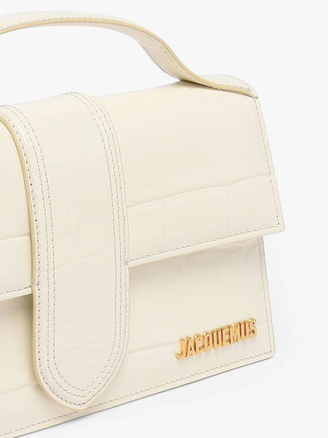 Sac Bandoulière D'occasion Grand Bambino Cuir Jacquemus Blanc second life 1567341 vue secondaire 2
