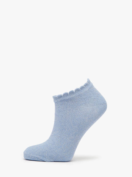 Chaussettes Pieces Bleu socks women 17120149