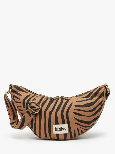 Sac Bandoulière Tigre Coton Hindbag Marron tigre TI