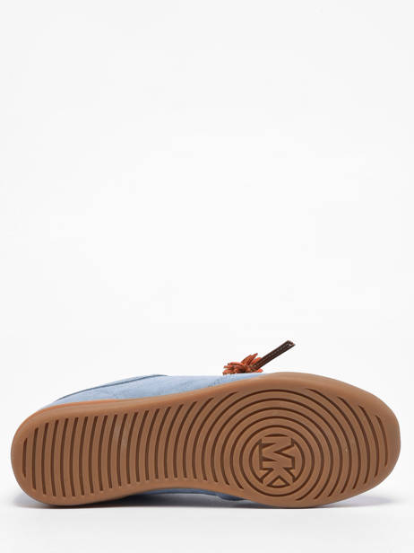 Sneakers En Cuir Michael kors Bleu women OFS2S264 vue secondaire 4