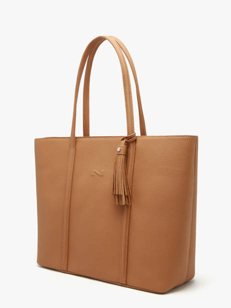 Sac Porté épaule Nathan Cuir Nathan baume Marron nathan 1 vue secondaire 2