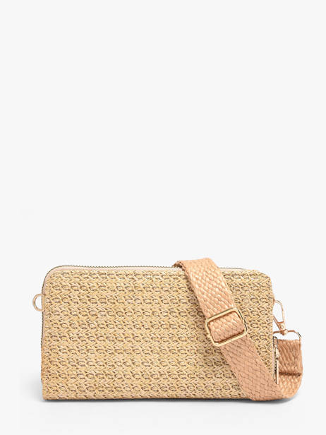 Portefeuille Et Bandoulière Miniprix Beige raphia 1460 vue secondaire 3
