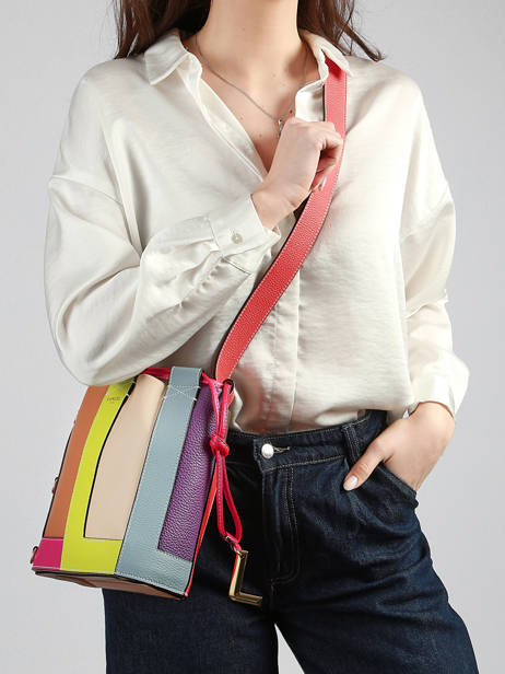 Sac Seau S Elles Colorblock Cuir Lancel Multicolore elles A14203 vue secondaire 1
