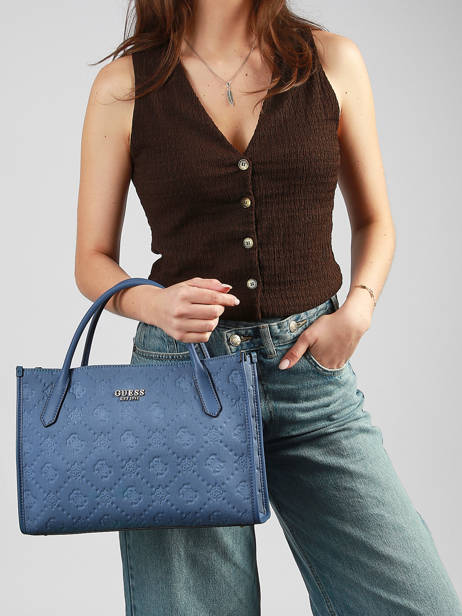 Sac Porté épaule Jodi Coton Guess Bleu jodi PG976922 vue secondaire 1