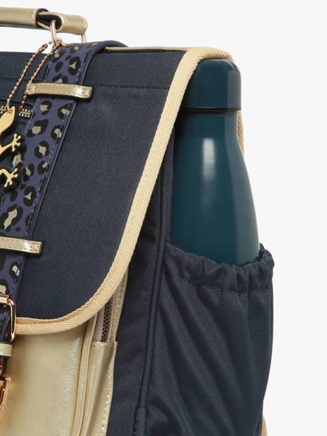 Cartable 2 Compartiments Cameleon Bleu vintage fantasy PBVGCA35 vue secondaire 5