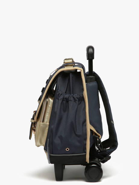 Cartable à Roulettes 2 Compartiments Cameleon Bleu vintage fantasy PBVGCR38 vue secondaire 2