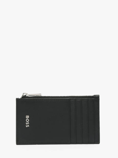 Porte-cartes Cuir Hugo boss Noir smooth HLK503A