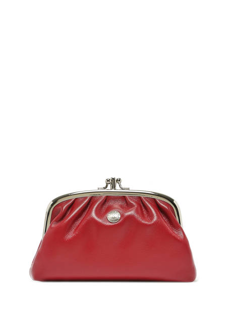 Porte-monnaie Cuir Hexagona Rouge coconut E77271