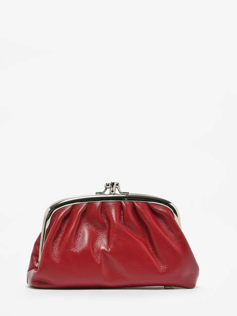 Porte-monnaie Cuir Hexagona Rouge coconut E77271 vue secondaire 2